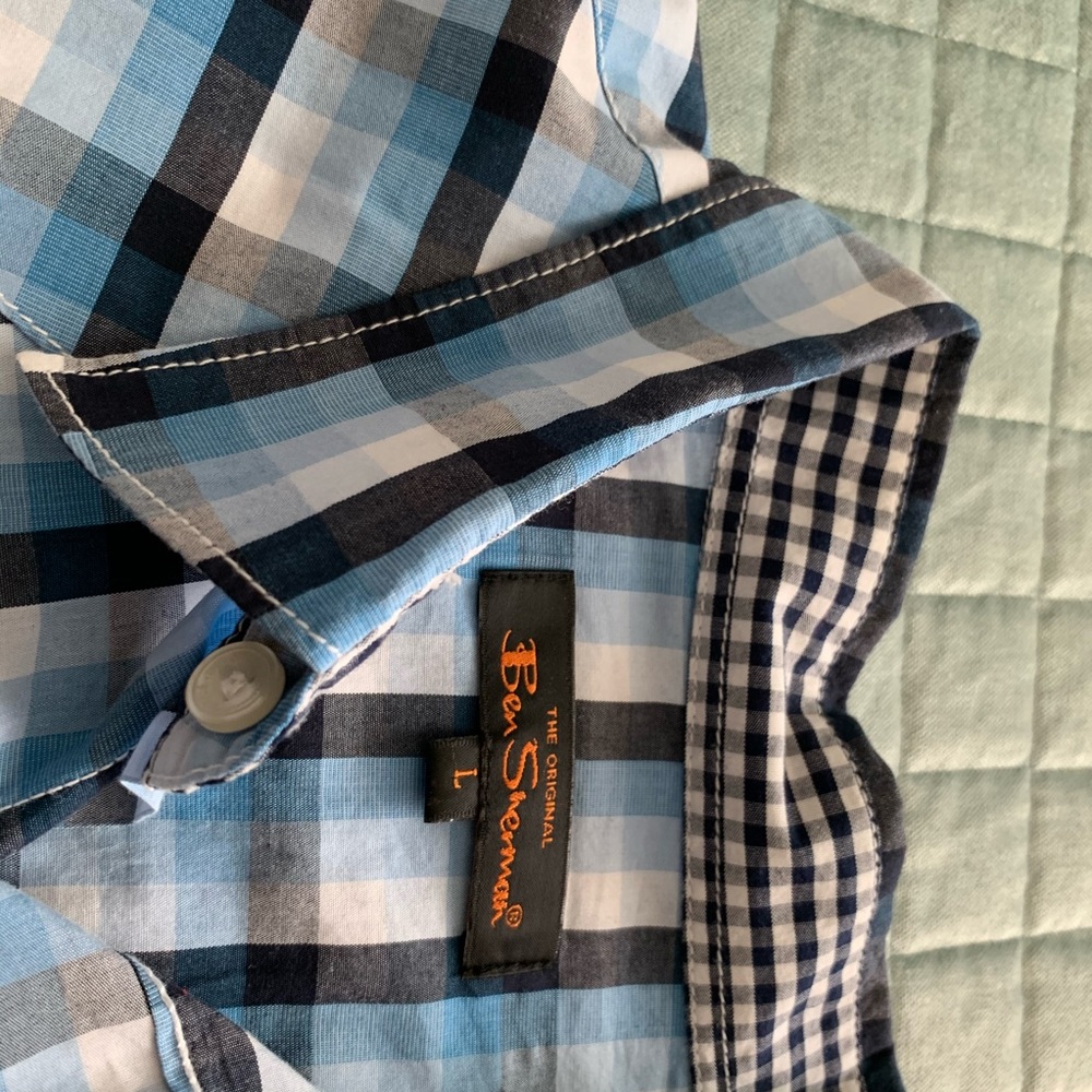 Ben Sherman Men’s large, long sleeve snap shirt. - Picture 3 of 4